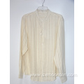 Long Sleeve Men Casual Pure linen Shirt